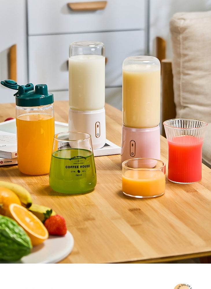 3-in-1 USB Rechargeable Blender - Portable Juicer Cup for Smoothies, Ice Crushing & Fresh Juice On-The-Go | Leakproof Design | 30s Quick Mix | Perfect for Workouts & Travel