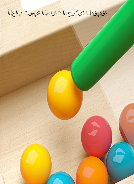 Magnetic Maze Bead Game Wooden Toy for 2-6 Years | Fine Motor Skills + Logic Training + Pre-Writing|Gifts for Children