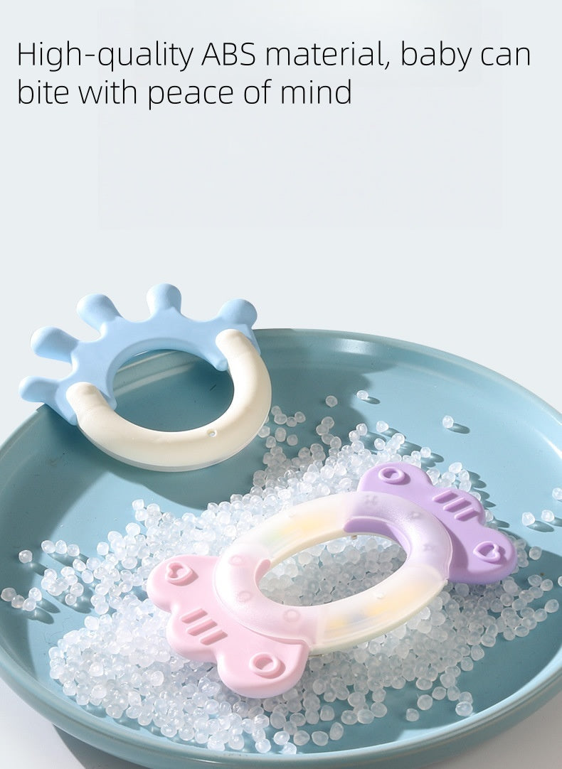 2025 Baby Rattle Teether Toy 0-12 Months - BPA-Free ABS Material, 10 Educational Sounds, Chewable & Drop-Proof Design, Newborn Gift Set