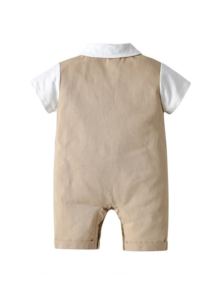 Baby Boy Romper Set with Hat - Birthday Outfit, Photo Shoot Clothes, Party Wear | Premium Gift